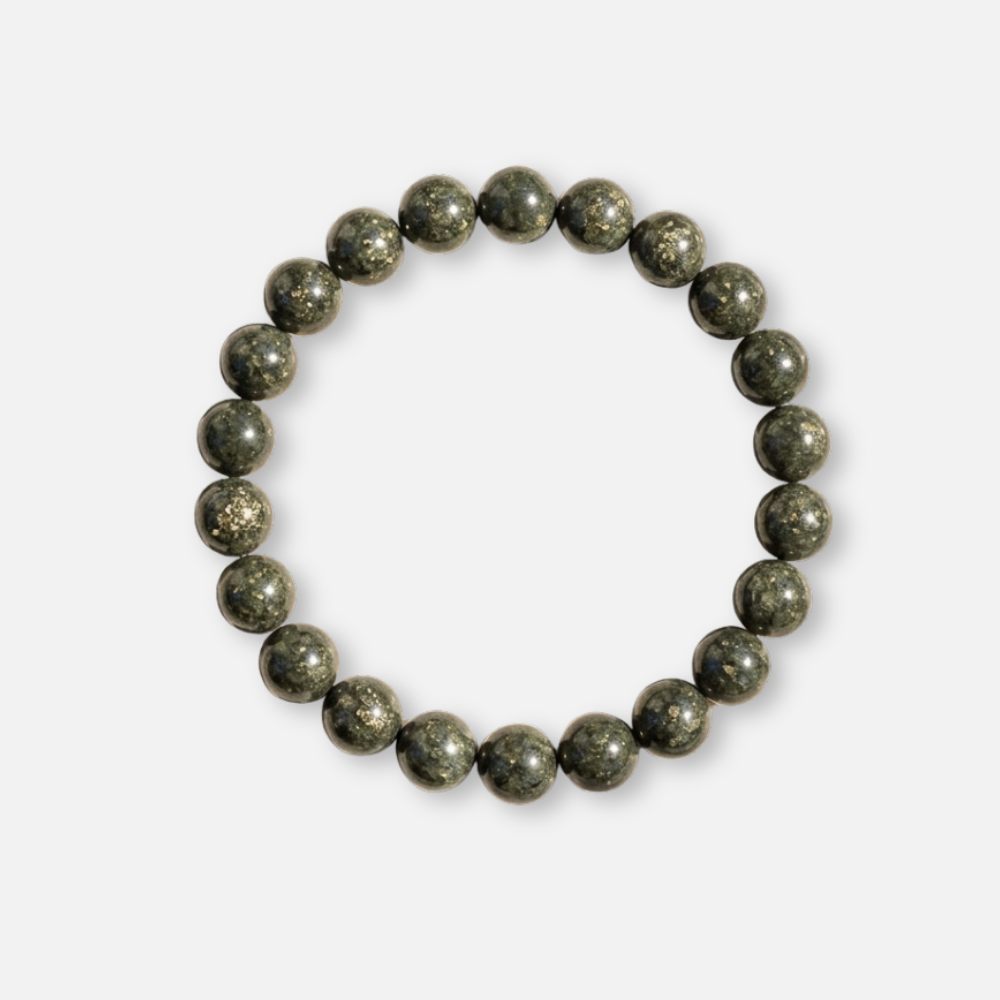 Raw pyrite healing bracelet