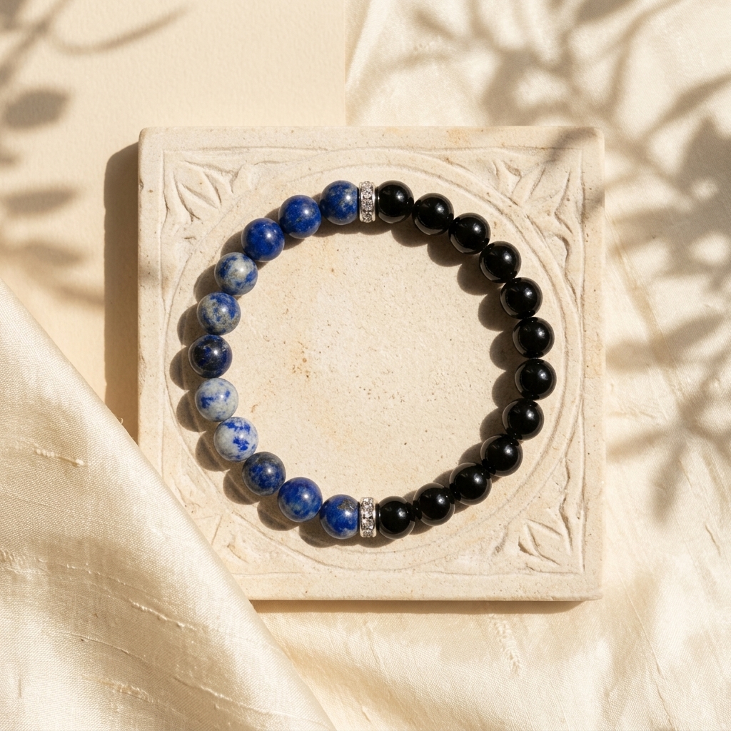 Mulank 4 Crystal Baracelet For Rahu
