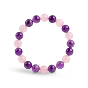 Relationship Healing Bracelet | Amethyst & Rose Quartz