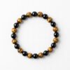 Tiger Eye and Black Agate Bracelet. Tiger Eye and Black Agate Bracelet.