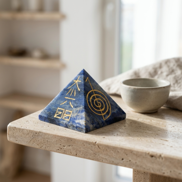 Lapis Lazuli Energy Pyramid – Crystal for Wisdom, Communication & Mental Clarity