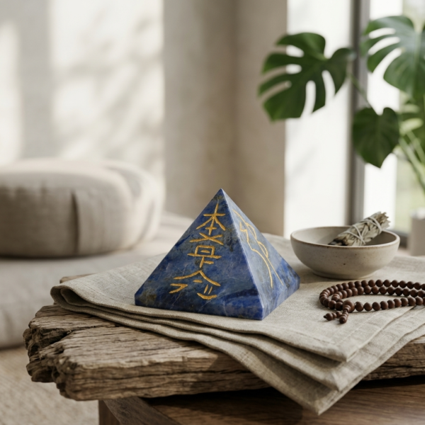 Lapis Lazuli Energy Pyramid – Crystal for Wisdom, Communication & Mental Clarity