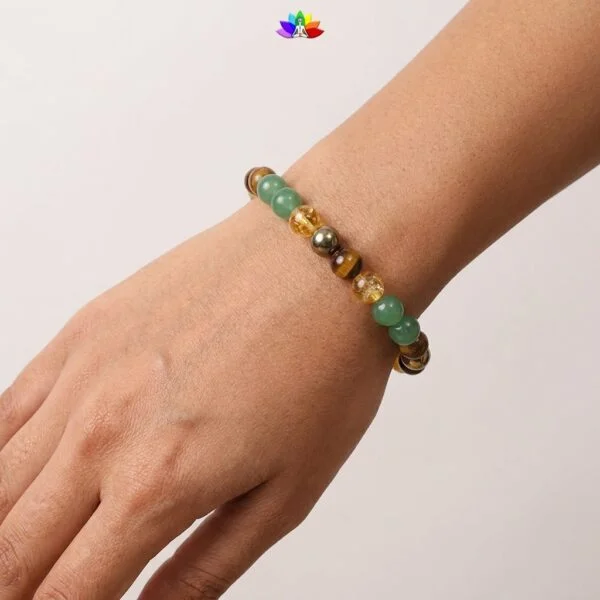Money Magnet Bracelet | Citrine Pyrite Green Aventurine